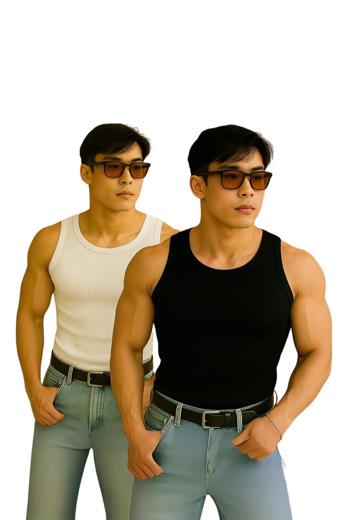 Men’s Premium Cotton Vest – Sleeveless Gym Undershirt | Breathable, Stretchable & Skin-Friendly Innerwear for Everyday Comfort | Pack of 2 | 302