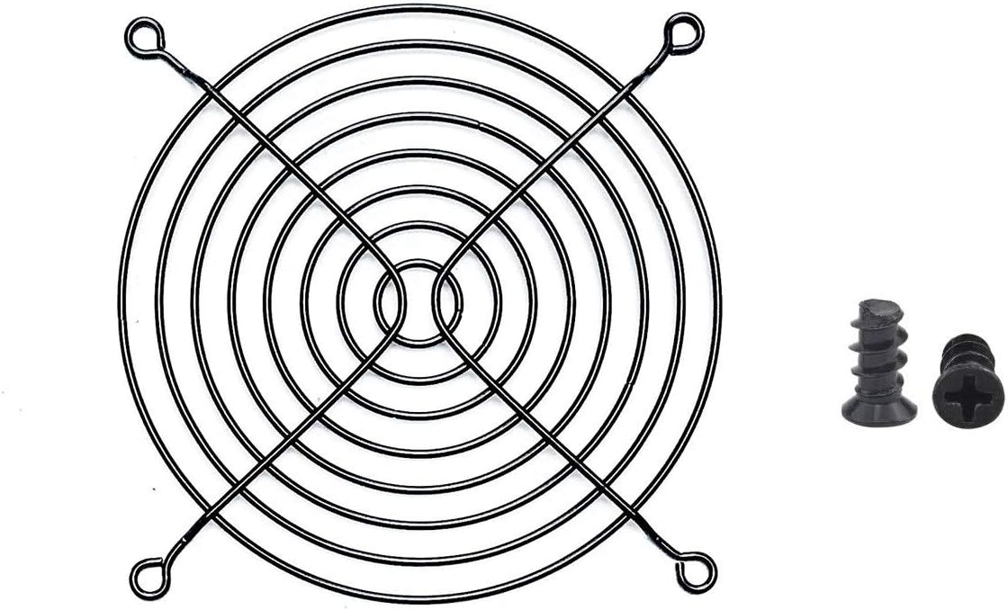 Easycargo 10pcs 120mm Fan Grill 120mm Guard Black with Screws Black (120mm)