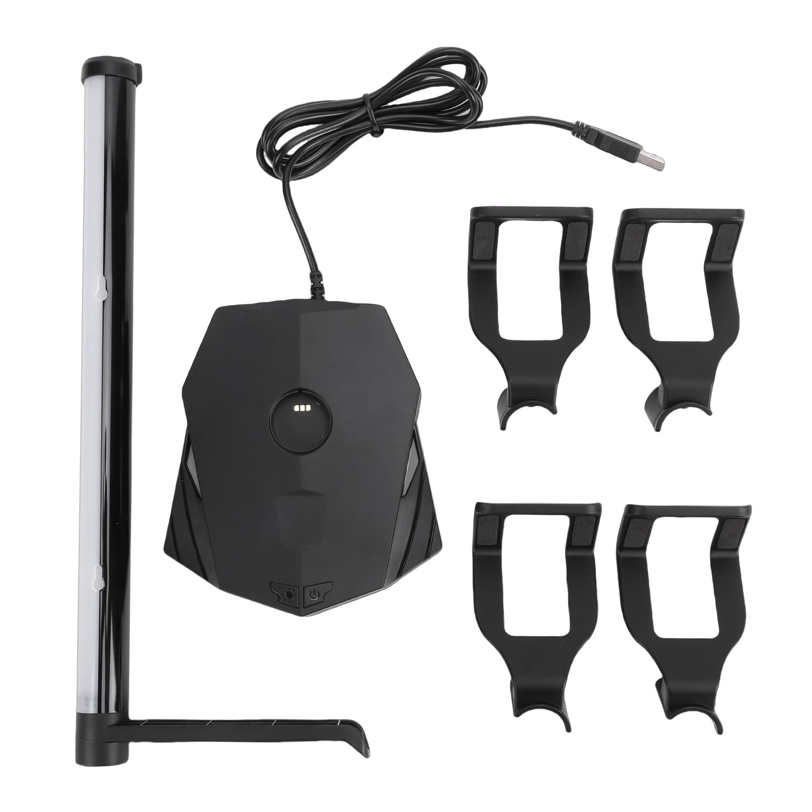 Gaming Headphone Stand with RGB Light, Holds 4 Controllers | Dispone di illuminazione RGB, adatta a tutte le marche, porte USB 2.0, installazione semplice, base stabile antiscivolo