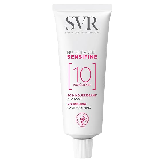 SVR - Sensifine Nutri-Balm - Soothing Moisturizer for Sensitive & Ultra-Sensitive Skin Relief - Face Cream - 24-Hour Hydration - for Hypoallergenic Use - 95% Naturally-Derived Ingredients - 1.3 fl.oz