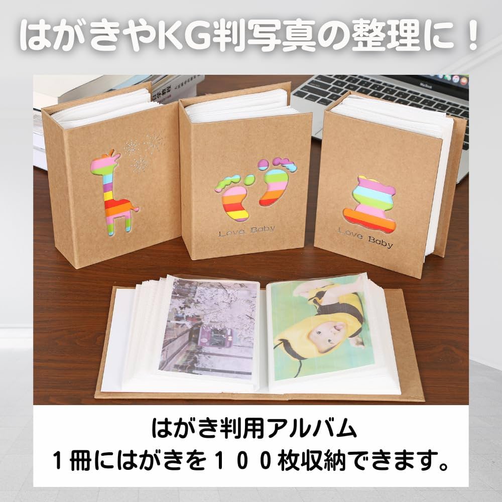 (ボストーク)はがきアルバム Pポケットアルバム CP KG（ハガキ）サイズ 20枚収納 マカロン