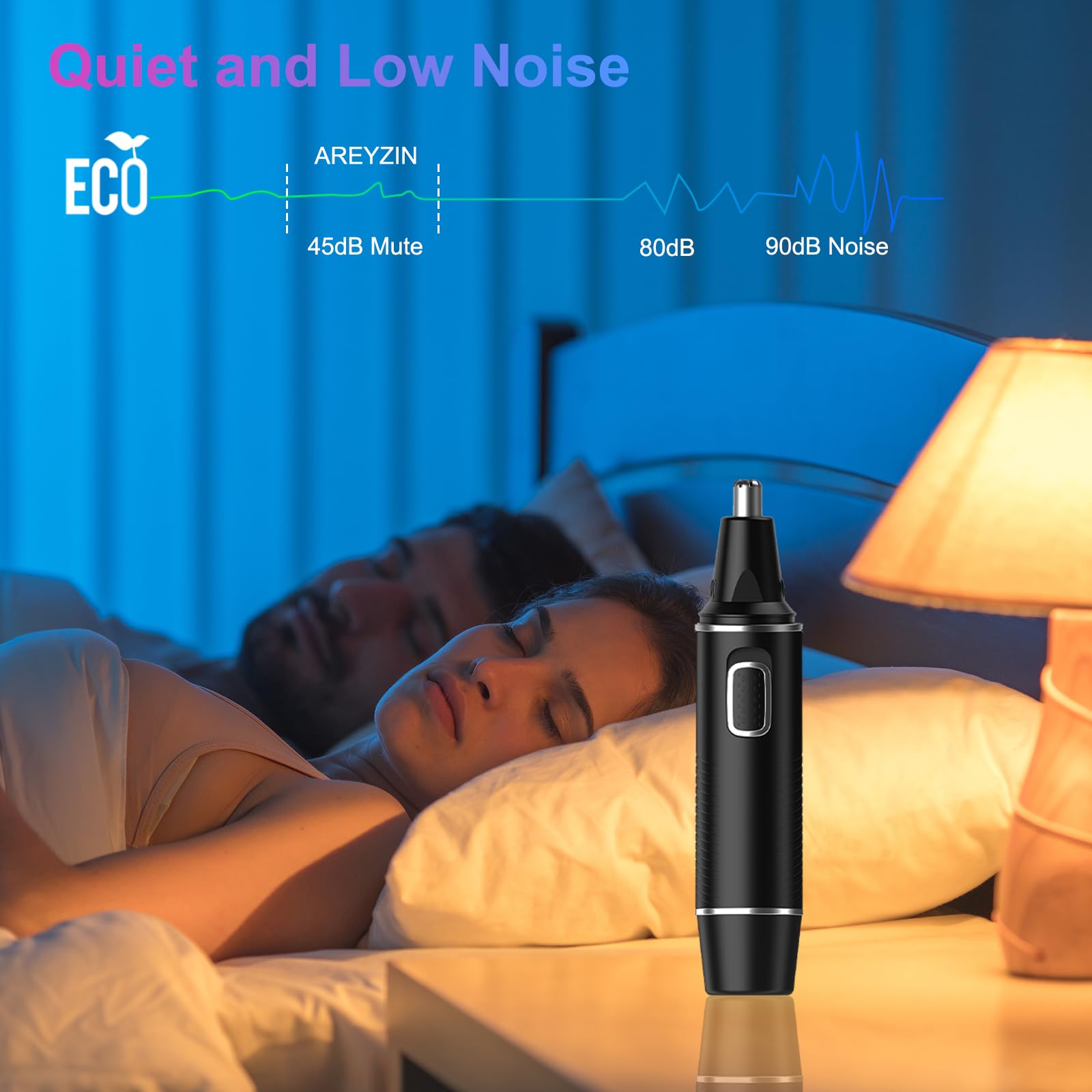 AREYZIN Nose Hair Trimmer - Painless & Rechargeable -6