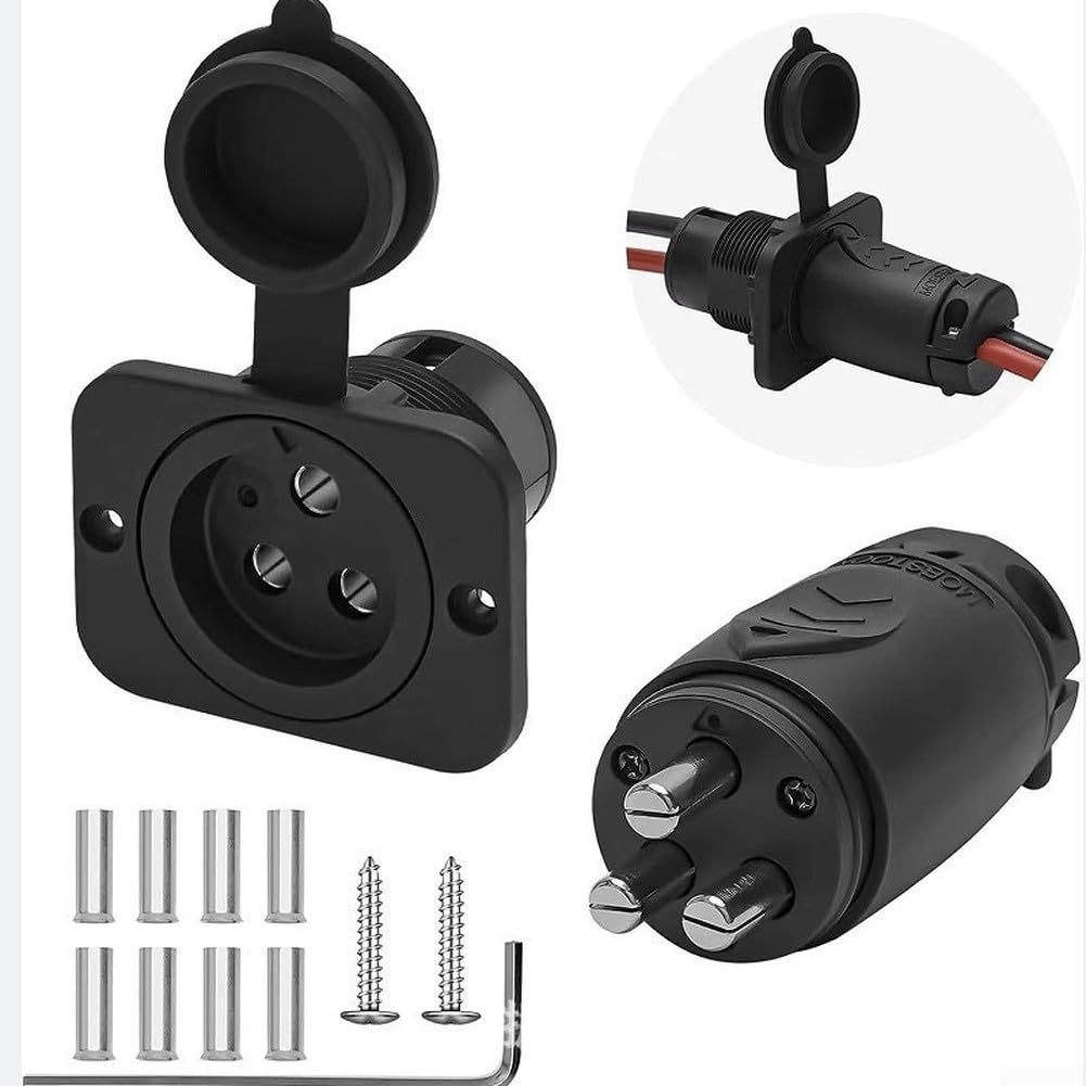 Moteur de traîne connecteur ABS Marine haute performance noir