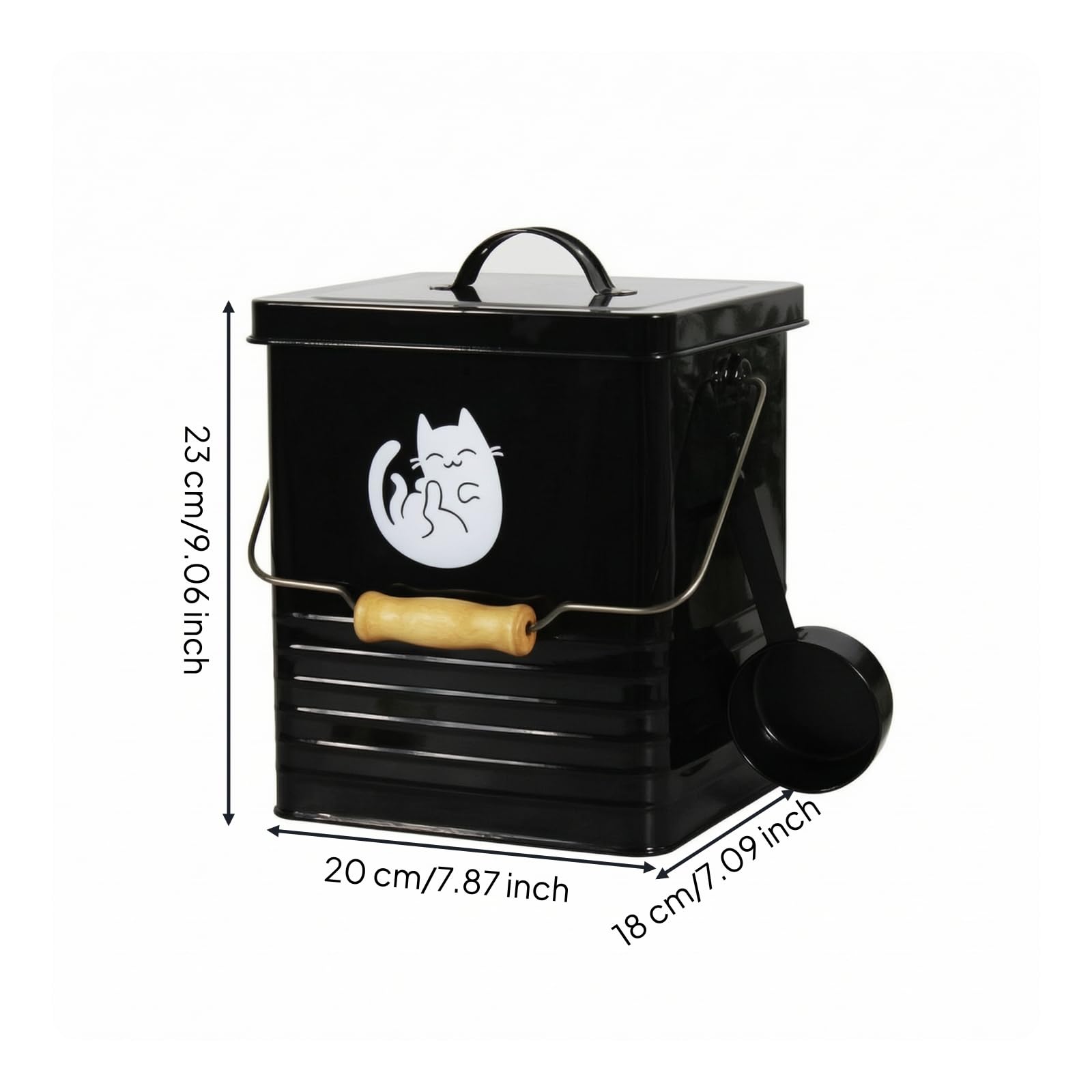Harilla Connedor con Doble Tapa Portátil, Negro