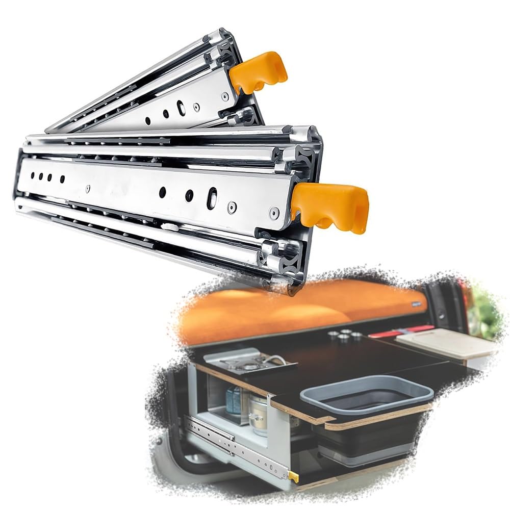 Heavy Duty Cassetti Runners, Guide for cassetti ad estrazione totale con serratura da 12 pollici a 60(1400mm(56in))