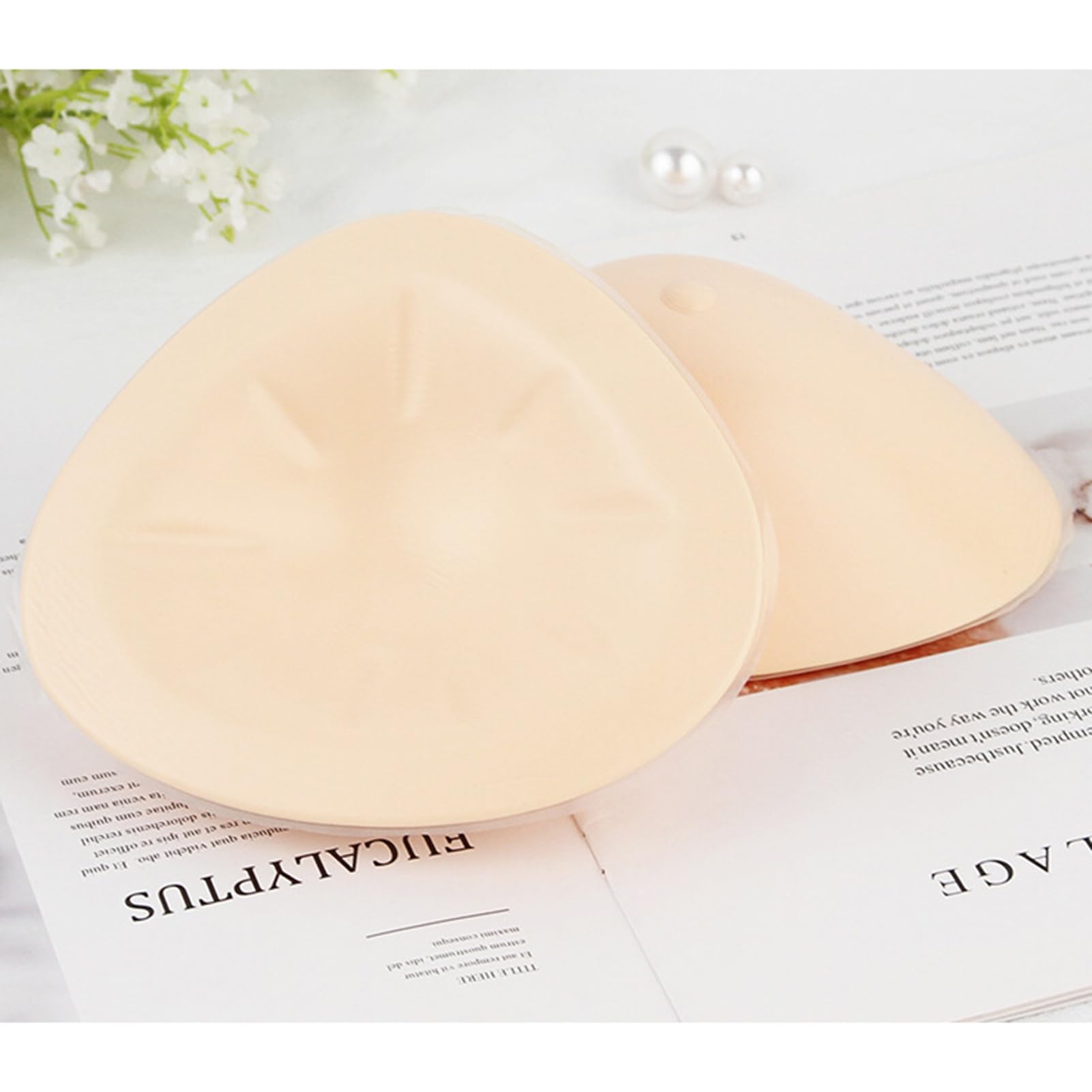 Coppette Assorbilatte Triangolari In Silicone Leggere - Push-up Enhancer Universale