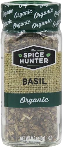 The Spice Hunter Albahaca, orgánico, tarro de 0.3 onzas