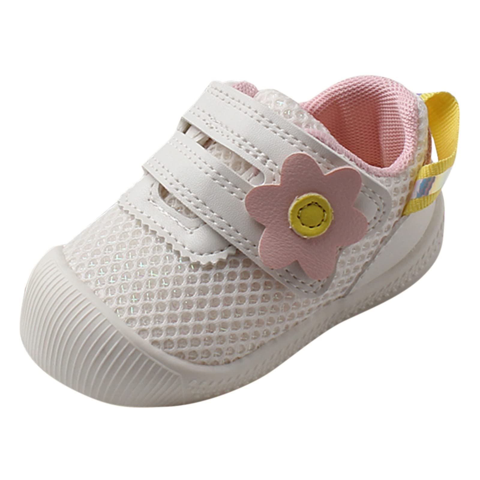 Sport Shoes Children Baby Infant Shoes Non Slip Casual Shoes Rubber Sole Outdoor Infant Size 6 Infant Shoes Girls (Pink, 6.5 Infant)