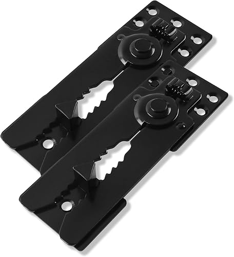 HOWDIA Conectores seccionales negros con tornillos, conector de sofá resistente para sofás deslizantes, mantiene tu sofá seccional junto, fácil