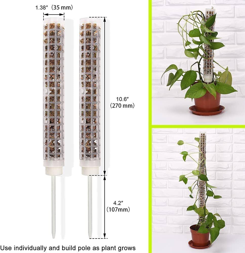 モスポール鉢5.5号3個 黒20cmモスポール水苔入り9本 半月型ポール10本 モスポール鉢5.5号3個 黒20cmモスポール水苔入り9本 半月型