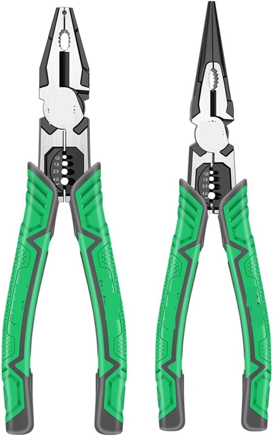 1PCS Eccentric Force-saving Pliers Chrome-vanadium steel 9-inch Shear Clamping wire Stripping Bending pliers(LA322209)