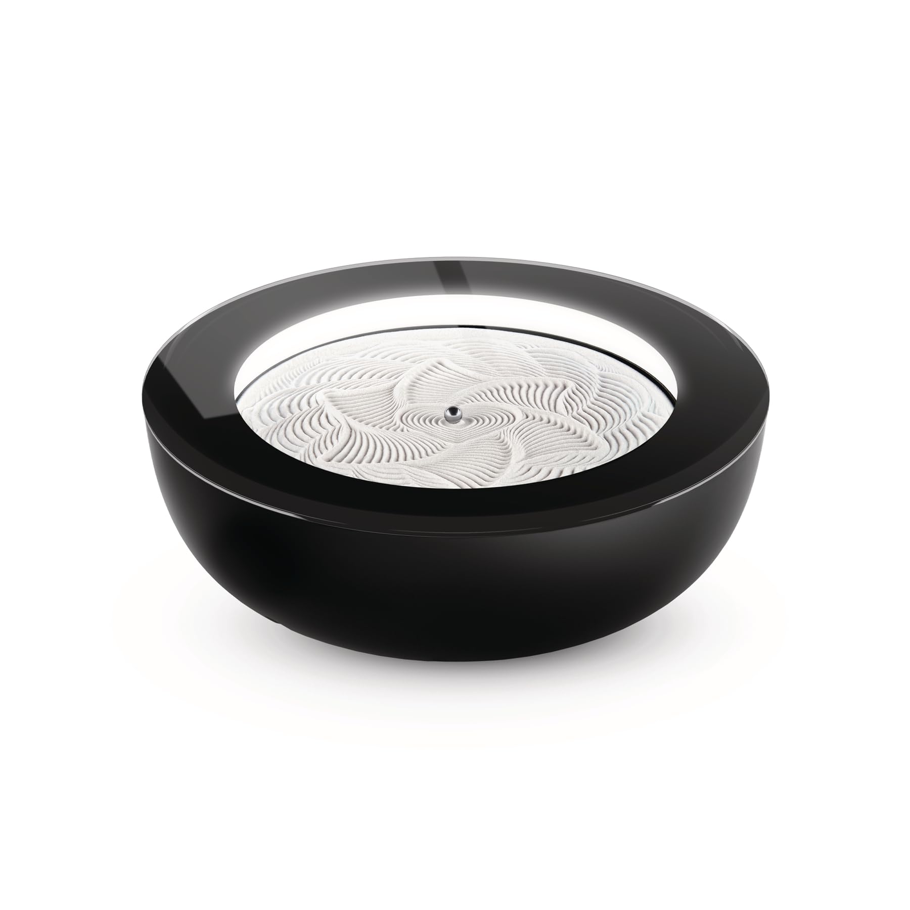 Homedics Drift Sandscape, Kinetic Sand, Perpetual Motion Machine, Zen Garden, Meditation Accessories, Decorative Sandscape, Bluetooth, iOS, Android, by Homedics (16 Inch (Small), Black)