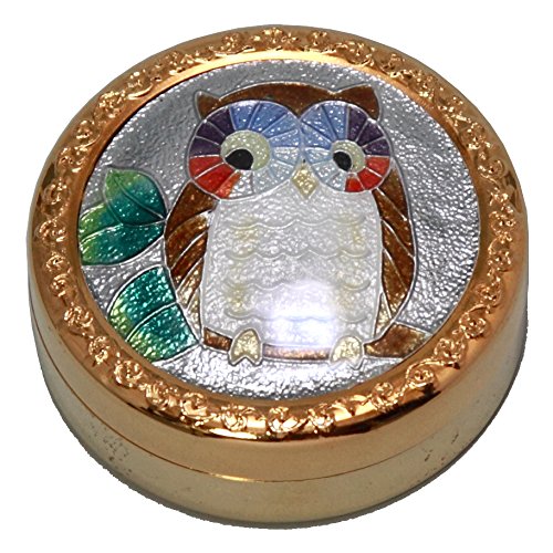 彩光舎 七宝焼き オーバーナイトBOX(小) フクロウ 119-02