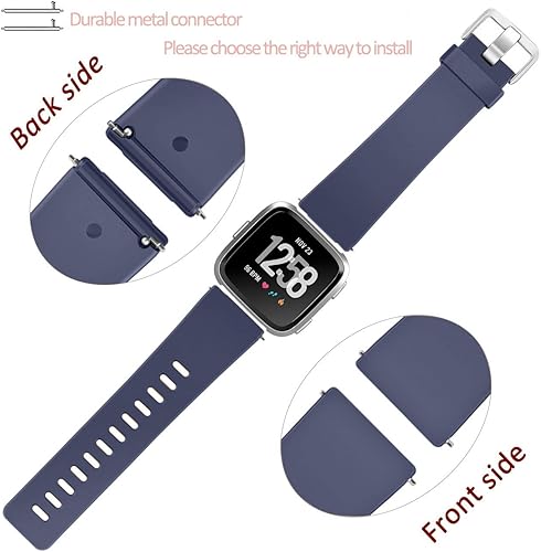 Vista 13 de Wepro - Correas para reloj inteligente, compatibles con Fitbit Versa, Versa 2 y Versa Lite SE, para mujeres y hombres, pequeños y grandes, Azul Azul