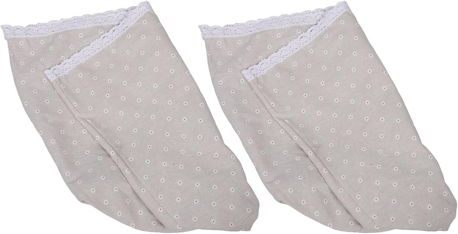 2pcs Laundry Basket Fabric Insert Liner for 70l 16.5 Gallon | Washable Replacement for Wicker Hampers, 45x50cm Opening and Height, Country Style for Home Storage Organization