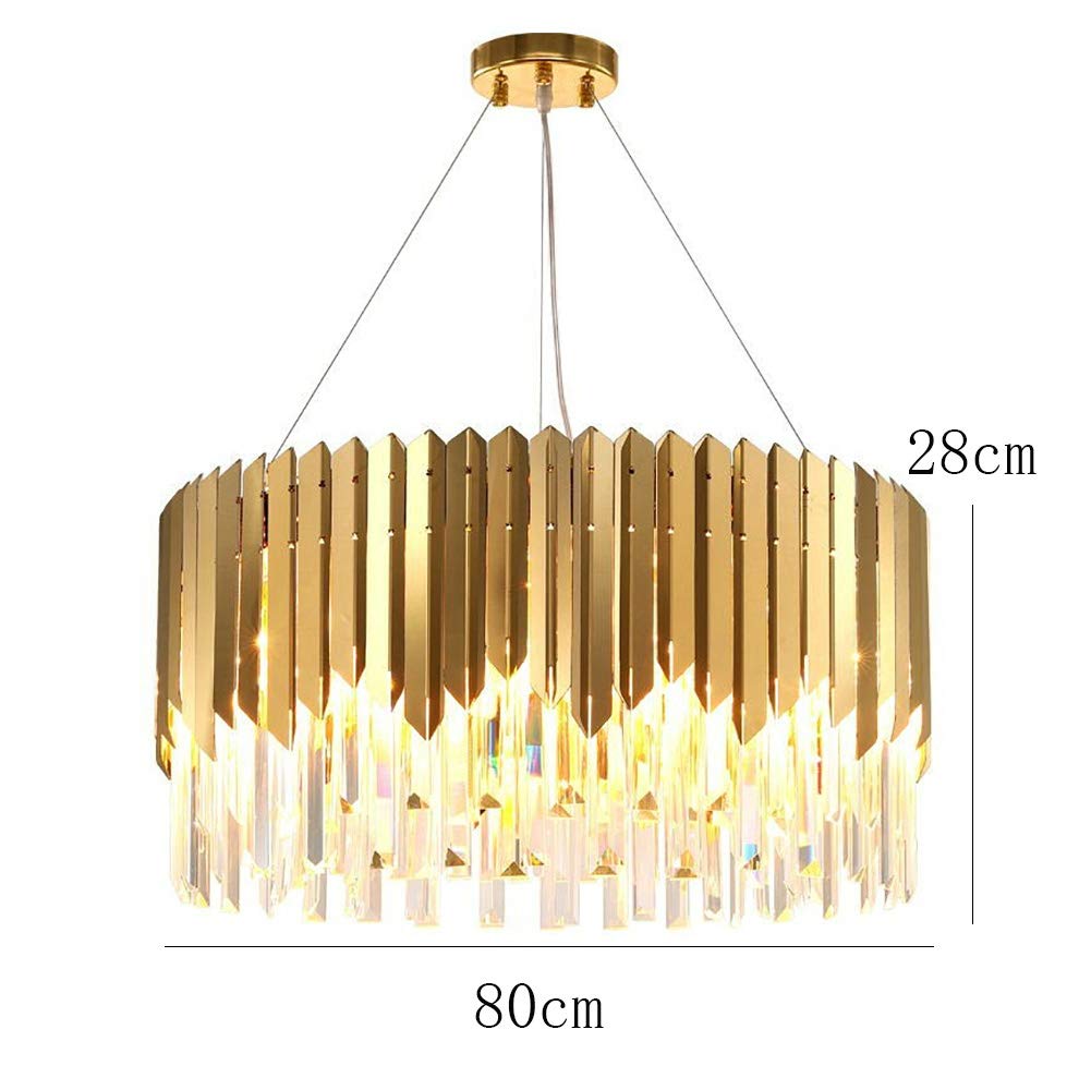 Lámpara de araña de Cristal Moderna, Lujosa lámpara de Techo, lámpara Colgante para Dormitorio, Sala de Estar, Pasillo, Color Oro, 40x28cm, grifos domésticos