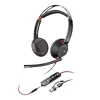 Poly Blackwire 5220, Cuffia Cablata con Connessione USB-A