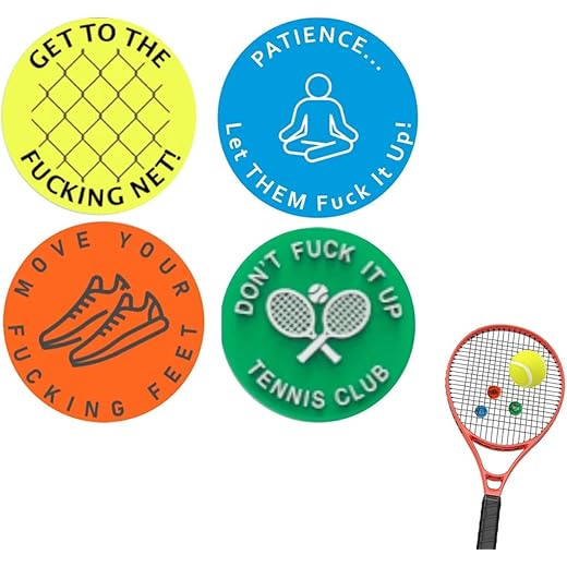 Tennis Dampeners 4PCS Black & Red