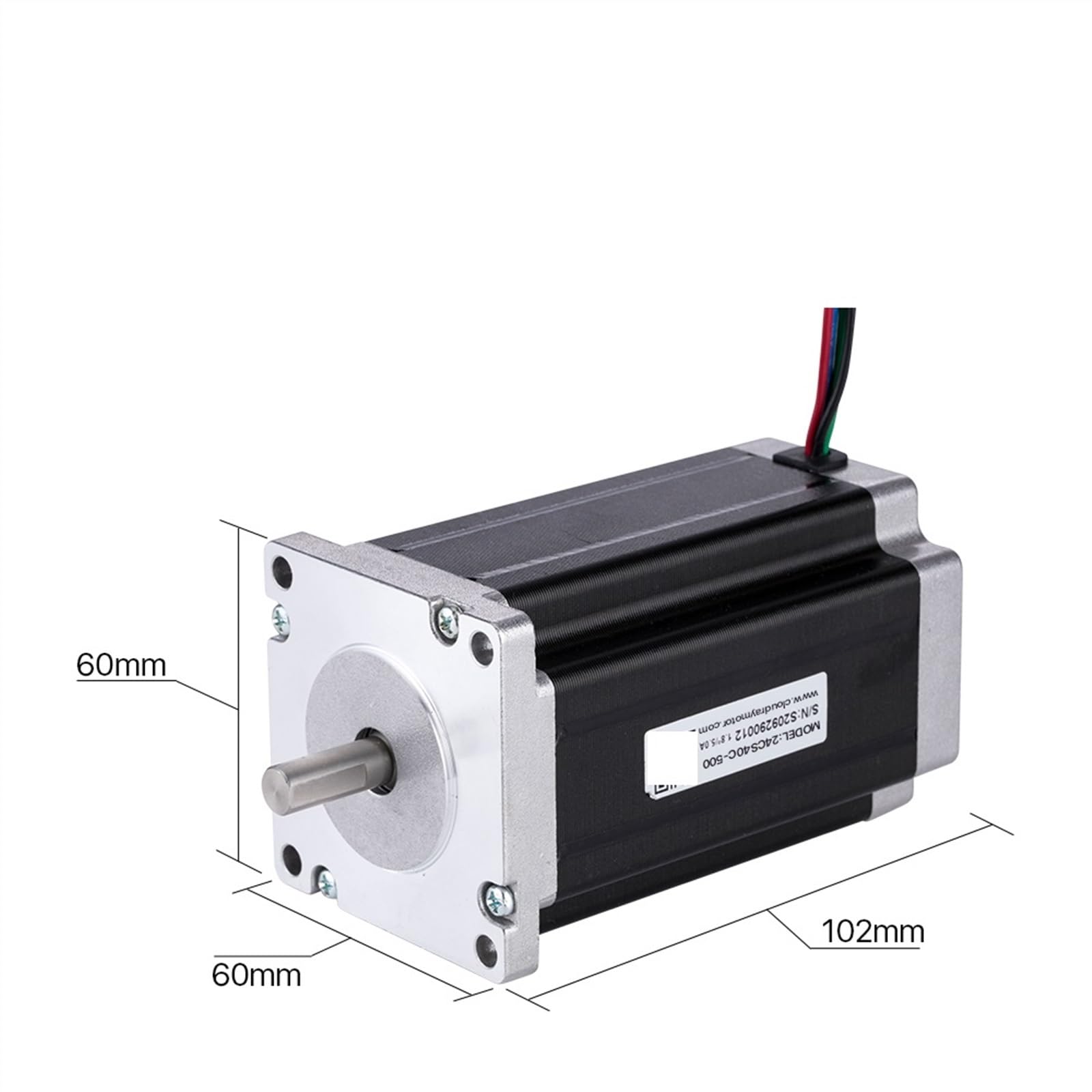 Motoriduttore a Vite Senza fine DC 24 Kit Driver Motore Passo-Passo ad Anello Aperto 4.0Nm 5A 1.4A-5.6A 18-50VDC per Stampante 3D Fresatrice per Incisione CNC per Mini motoriduttore Fai-da-Te