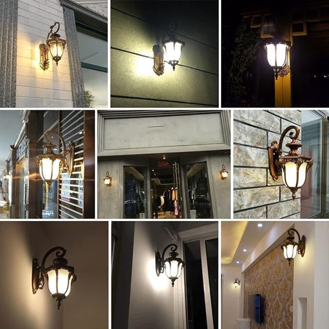Image of B22 Holder Cast Aluminium Hanging Lamp Antique Gold Finished Standard Traditional Wall Light Modern Pendant Ceiling Lamp for Home, Cafe, Restaurant, Bar & Office Decor (Pack of 4)