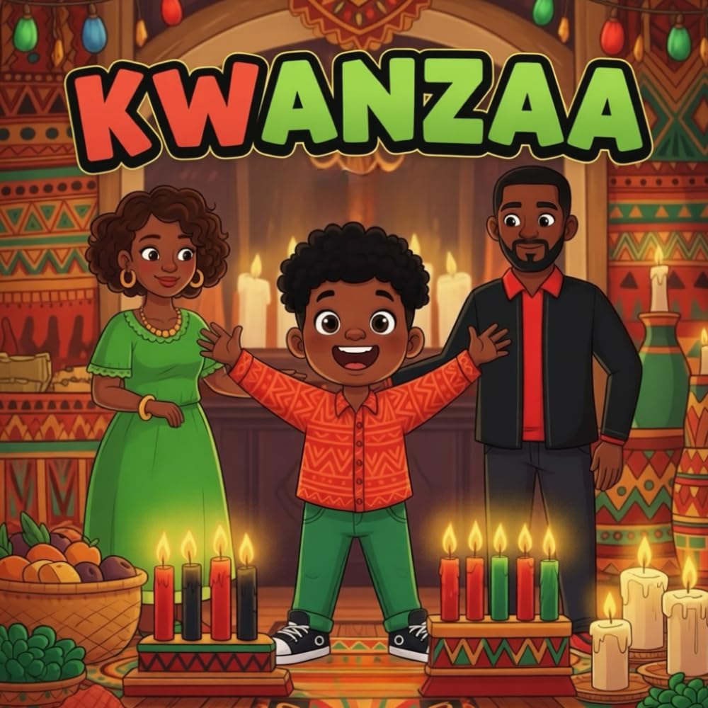 Kwanzaa book for kids : A Joyful Celebration forKids Learn Unity, Family, and Community Traditions Through Story and Fun Illustrations