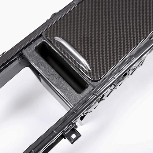 Miniatura 10 de Marco de portavasos ABS para Land Rover Discovery 5 LR5 L462 versión 2017 2018 piezas de repuesto accesorios de coche (grano de madera de roble)