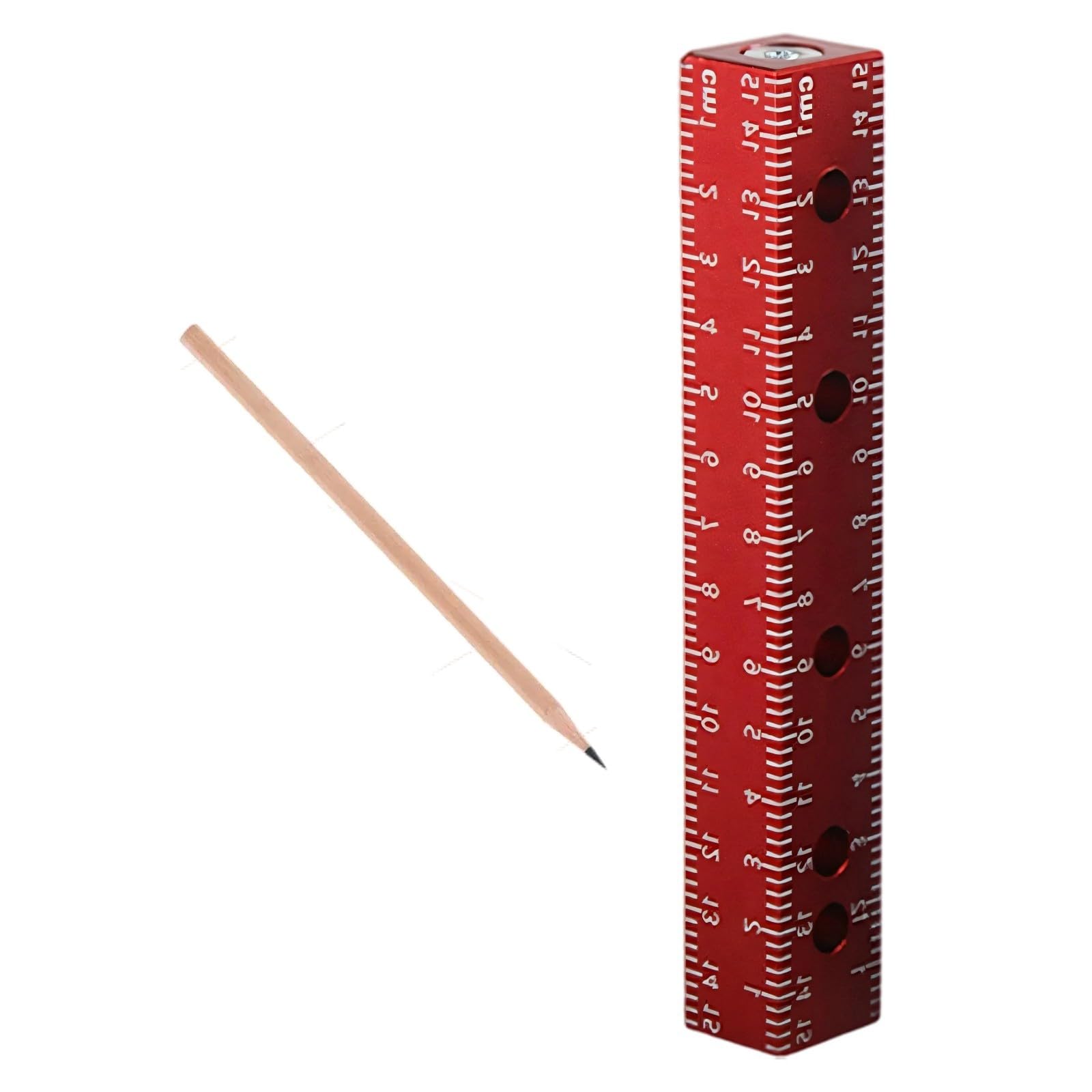 Pxzh Red Concealed Fastener Drill Positioner For Carpentry Projects And Screw Applications Drilling Jigs