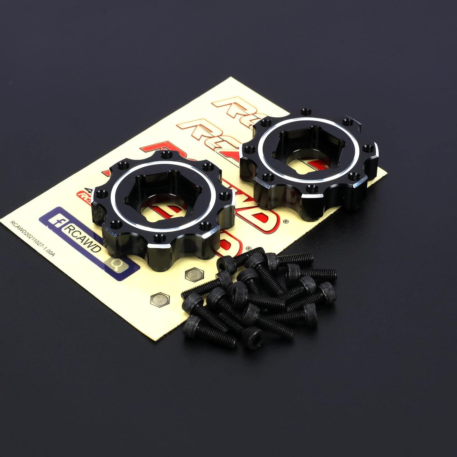 RCAWD Alloy Wheel Hex Adapters 1/8 8x32 to 17mm PRO635600 for Proline Series Wheel Tires Upgrade Parts