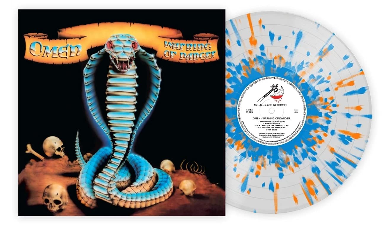 Warning of Danger - Exclusive Clear w/ Blue and Orange Splatter LP ("The Story of Metal Blade" edition)