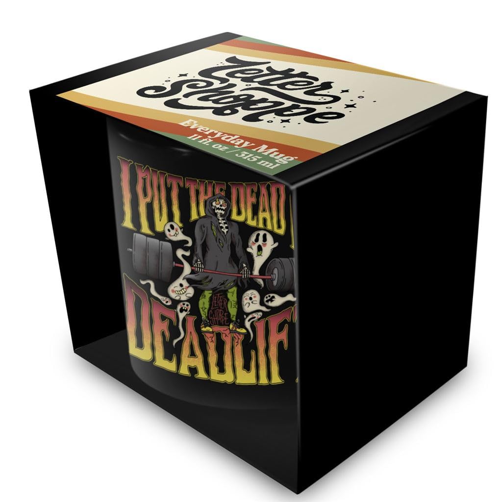Pyramid International Letter Shoppe (I Put The Dead in Deadlift) Black 11Oz Mug - 10Oz / 315Ml Ceramic Mug - One Size