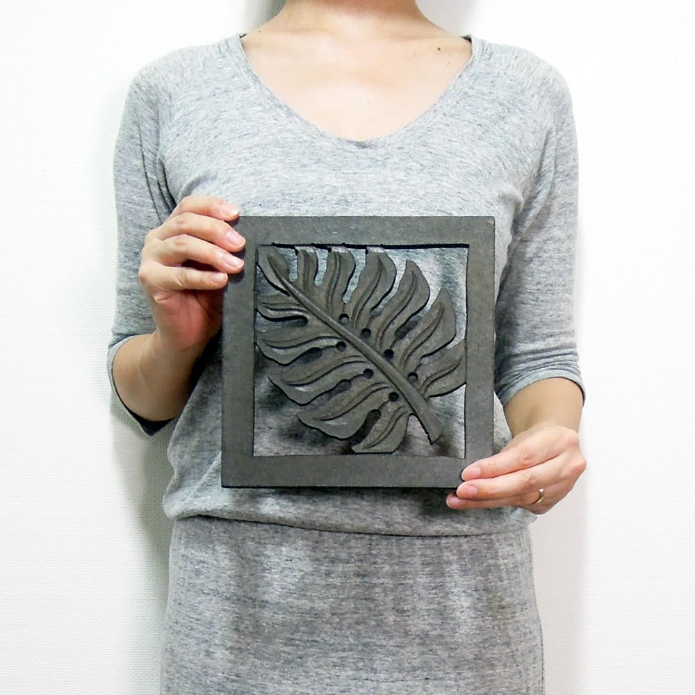 アジアン壁掛けパネル 楽天市場】木製のアートパネル（リゾートリーフ1 ）（30×30cm 3