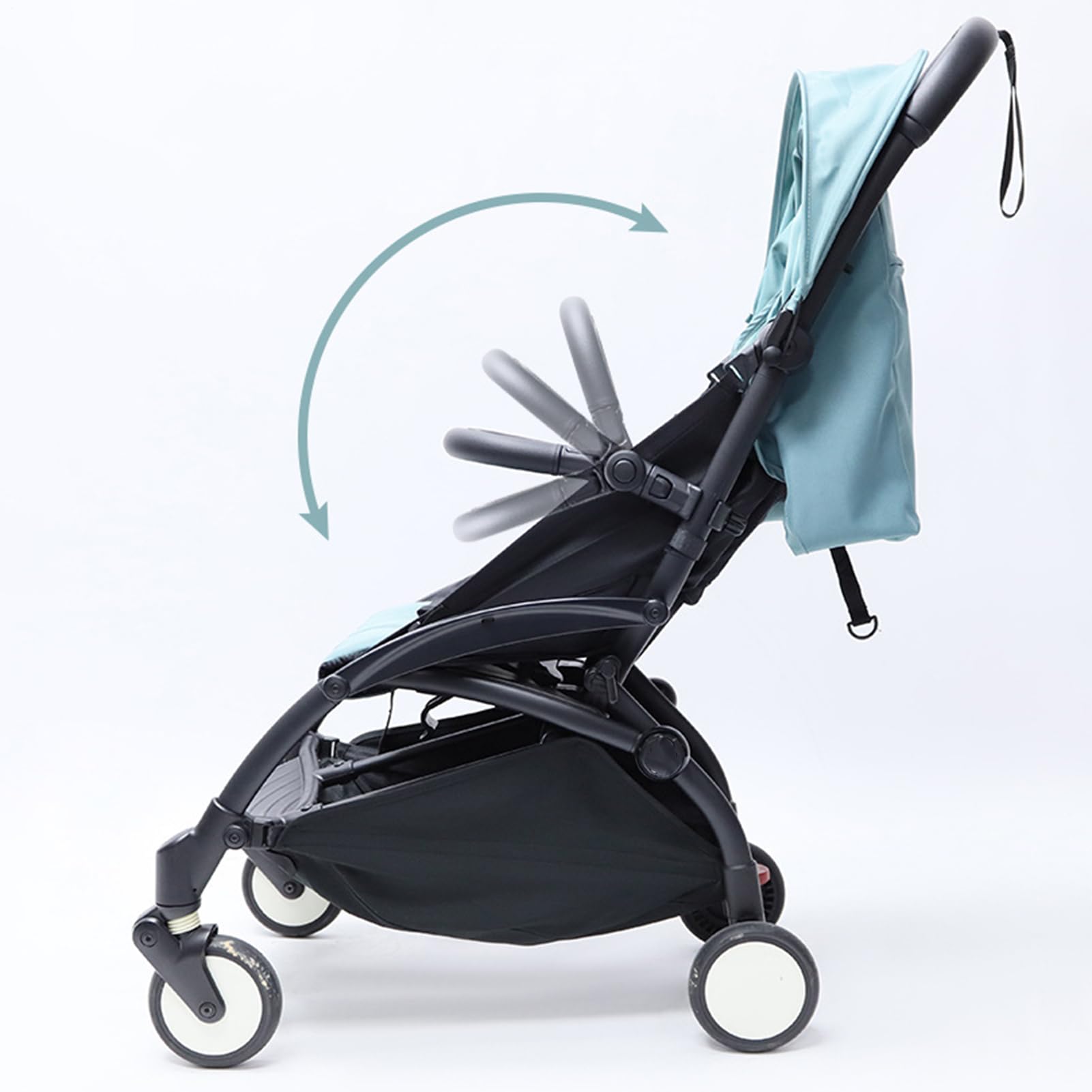 Stoßstange für Kinderwagen, Stoßstange für Kinderwagen, Armlehne, Griff, verstellbarer Winkel | Lenkerstange für Armlehne für Kinderwagen, Zubehör für