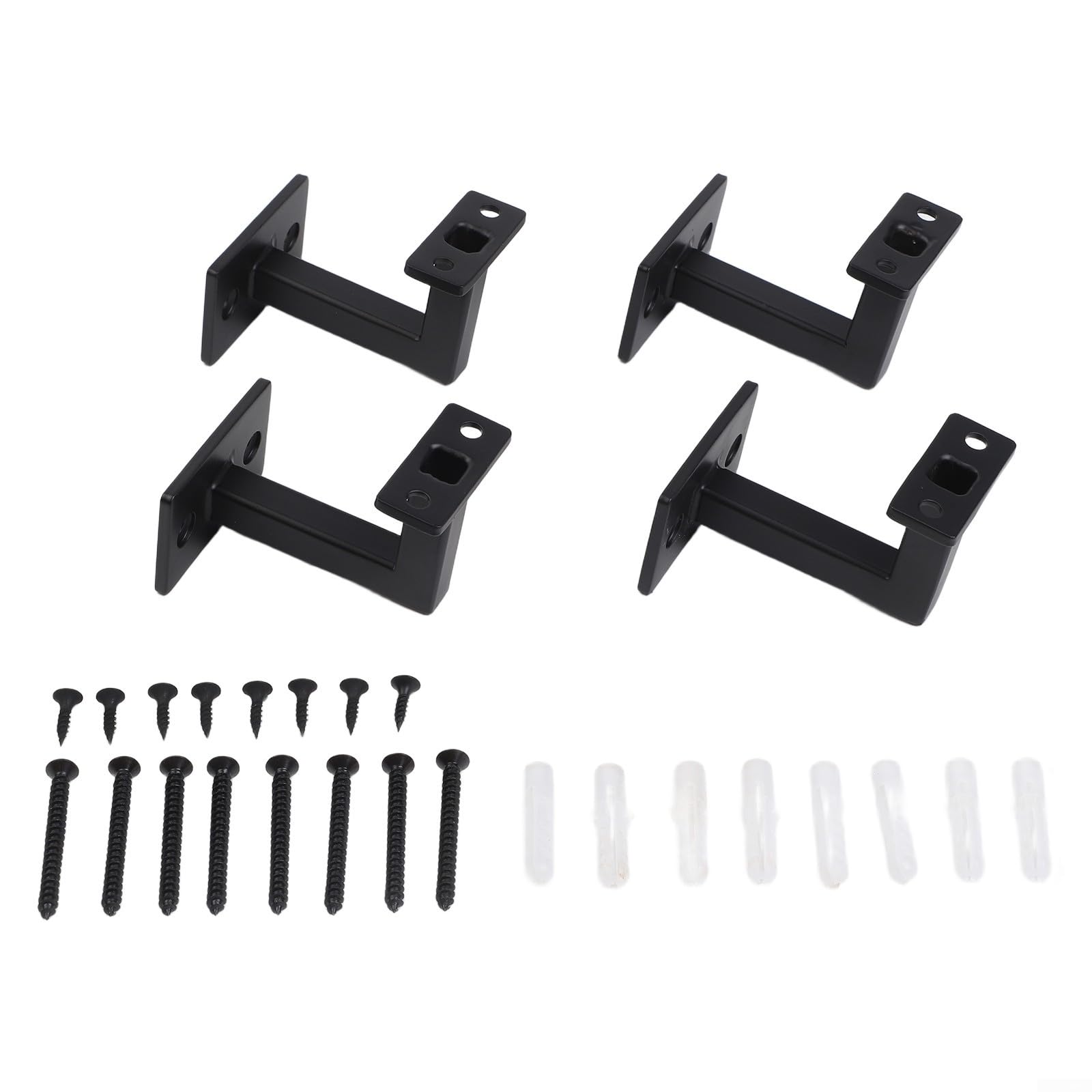 Support de main courante pour escalier instable - Fixation murale en acier au carbone noir