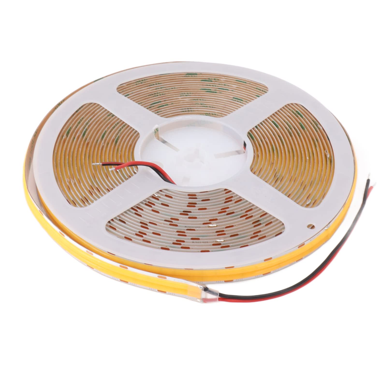 YUYTE Striscia LED COB Lampada Flessibile Ad Alta luminosità Doppia 32,8 Piedi Fai-da-te per Armadietti, Auto e Decorazioni Domestiche 24V 4000K Luce Neutra (Luce calda 3000K)