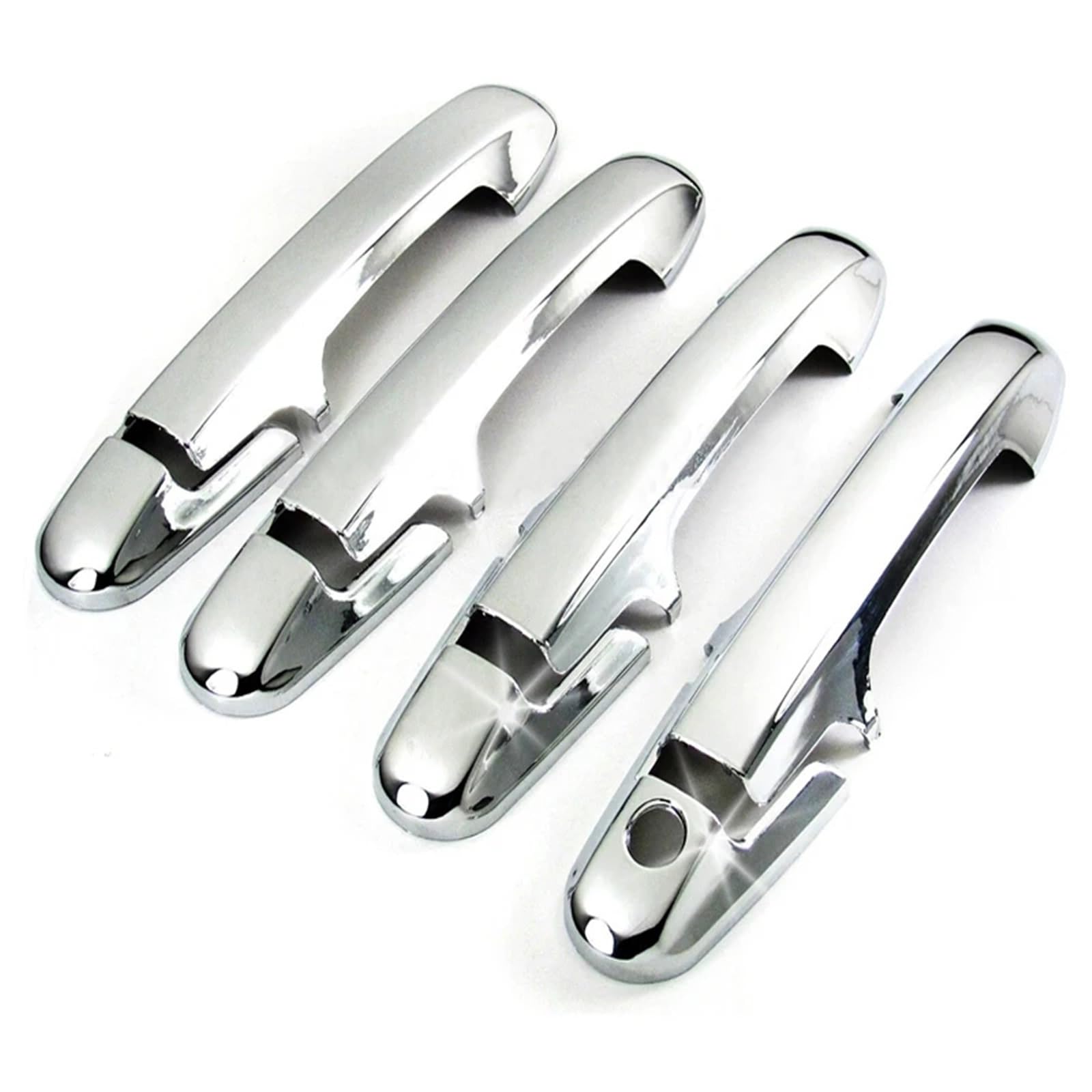 Rdwspli One Color Exterior Handle Shell Compatible With For Accord Sedan 2003 2004 2005 2006 2007 Car Door Handle Cover Trim Silver Abs