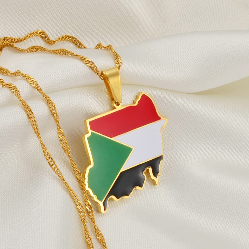 Collana con Ciondolo Mappa della Corea, Donna Uomo Gioielli Patriottici