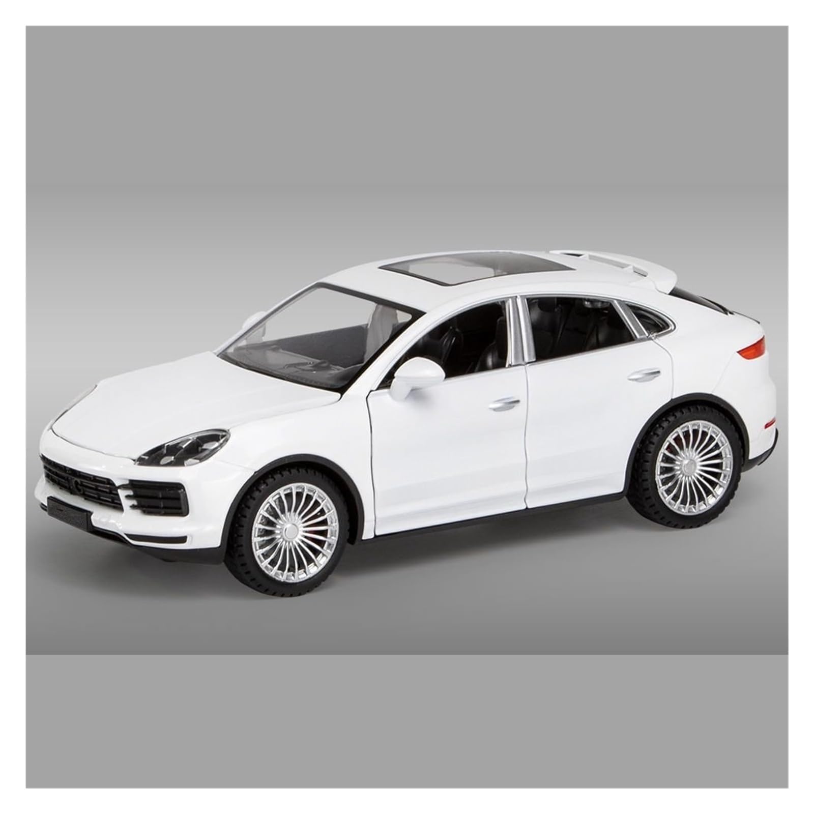 Btwodian Scale Model Car 1:24 For Cayenne Alloy Car Model Diecast Collect Hobby Decoration Desk Decoration(White)
