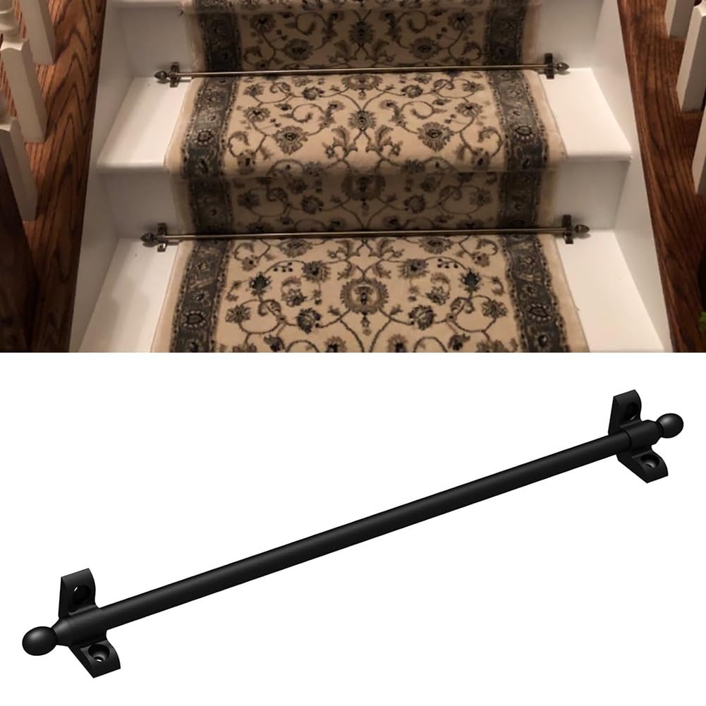 Barras de escalera antideslizantes de 100 cm con remate esférico para la seguridad en el hogar