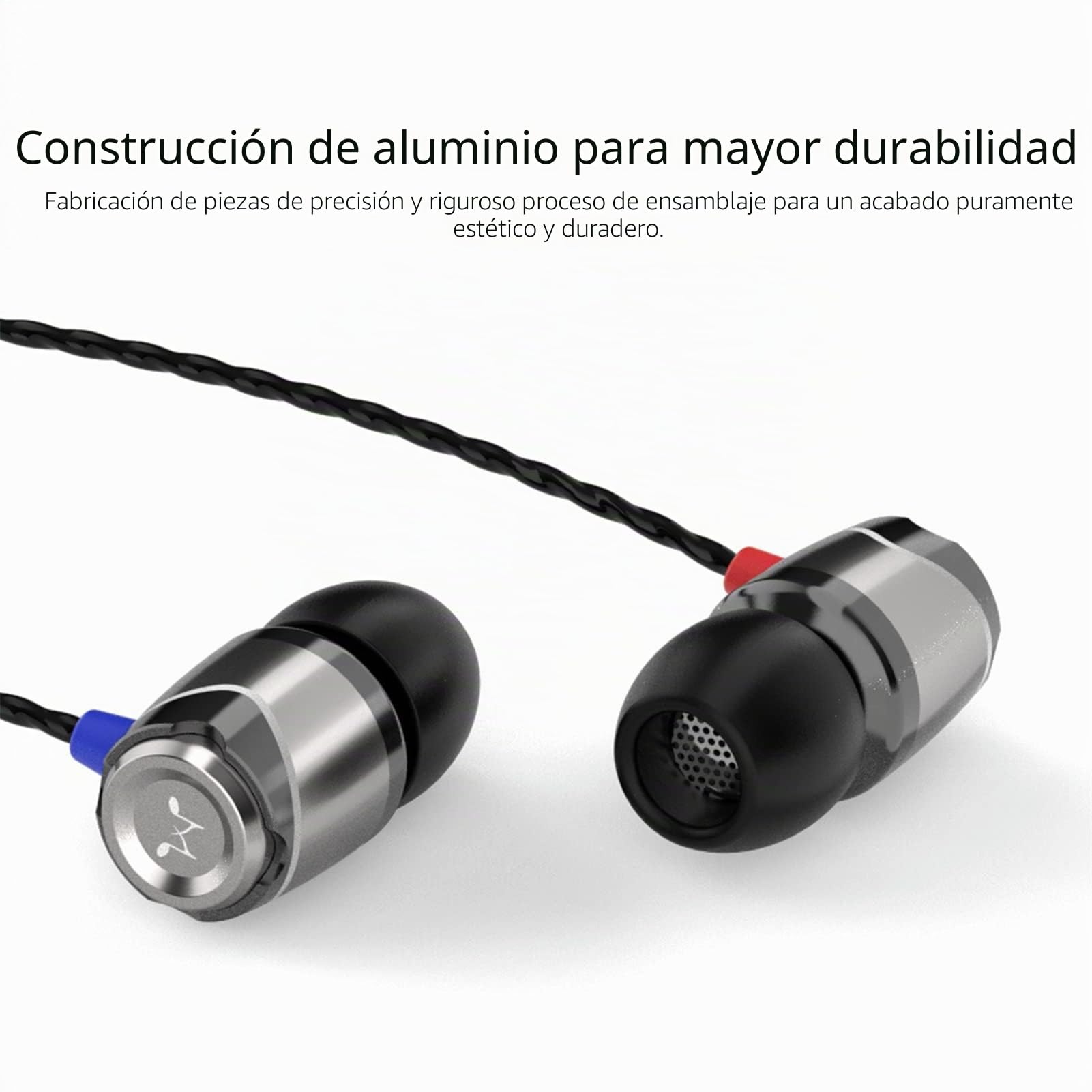 SoundMAGIC E10 Auriculares Cableados, Sin Mic, Hi-Fi, Jack 3.5mm, Gunmetal