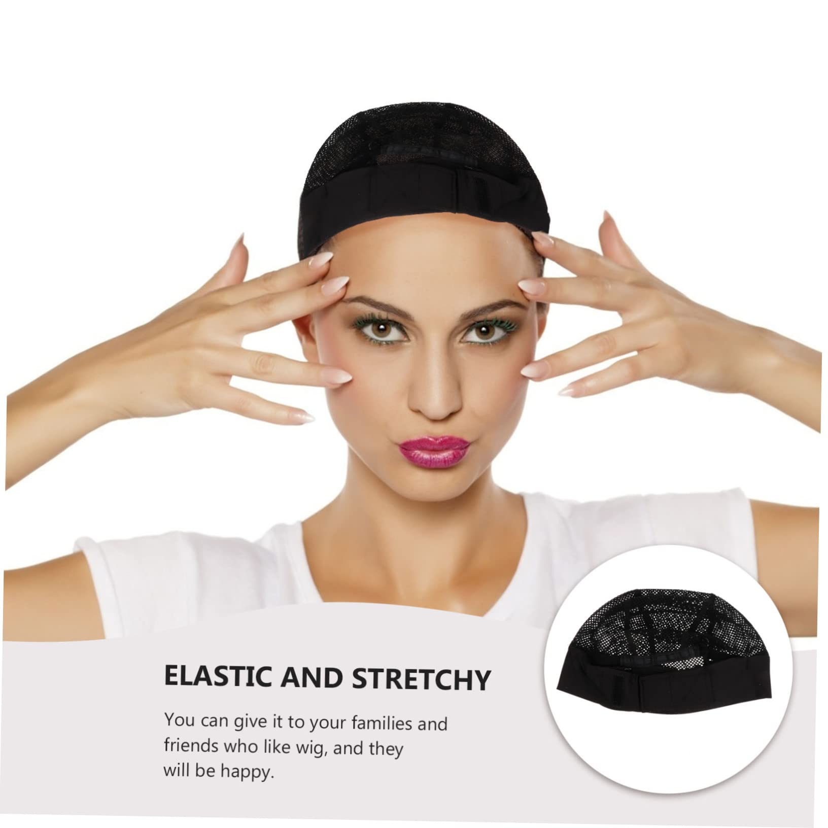 HAKIDZEL 1Pc Breathable Wig Cap Elastic Nylon Hair Net Durable Wig Accessory for Home Salon Use Fits Lightweight Convenient Storage