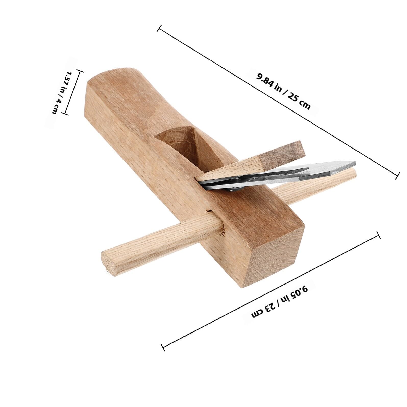 DOITOOL Pialla Manuale per Legno Utensile Pialla Professionale per Falegnameria Operazione Spinta Facile e Sicura per Rifinitura e Piallatura Legno