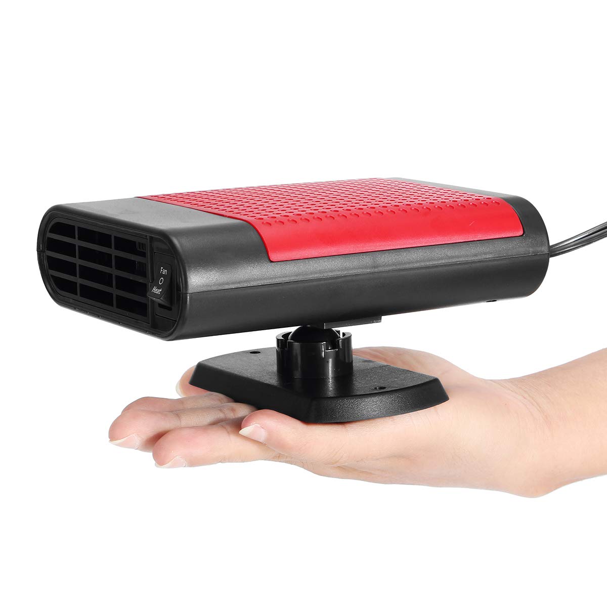 YONGYAO 12V portátil 150W Coche Calentador Desempañador de calefacción Demister Cooler Vehicle Fan Wamer