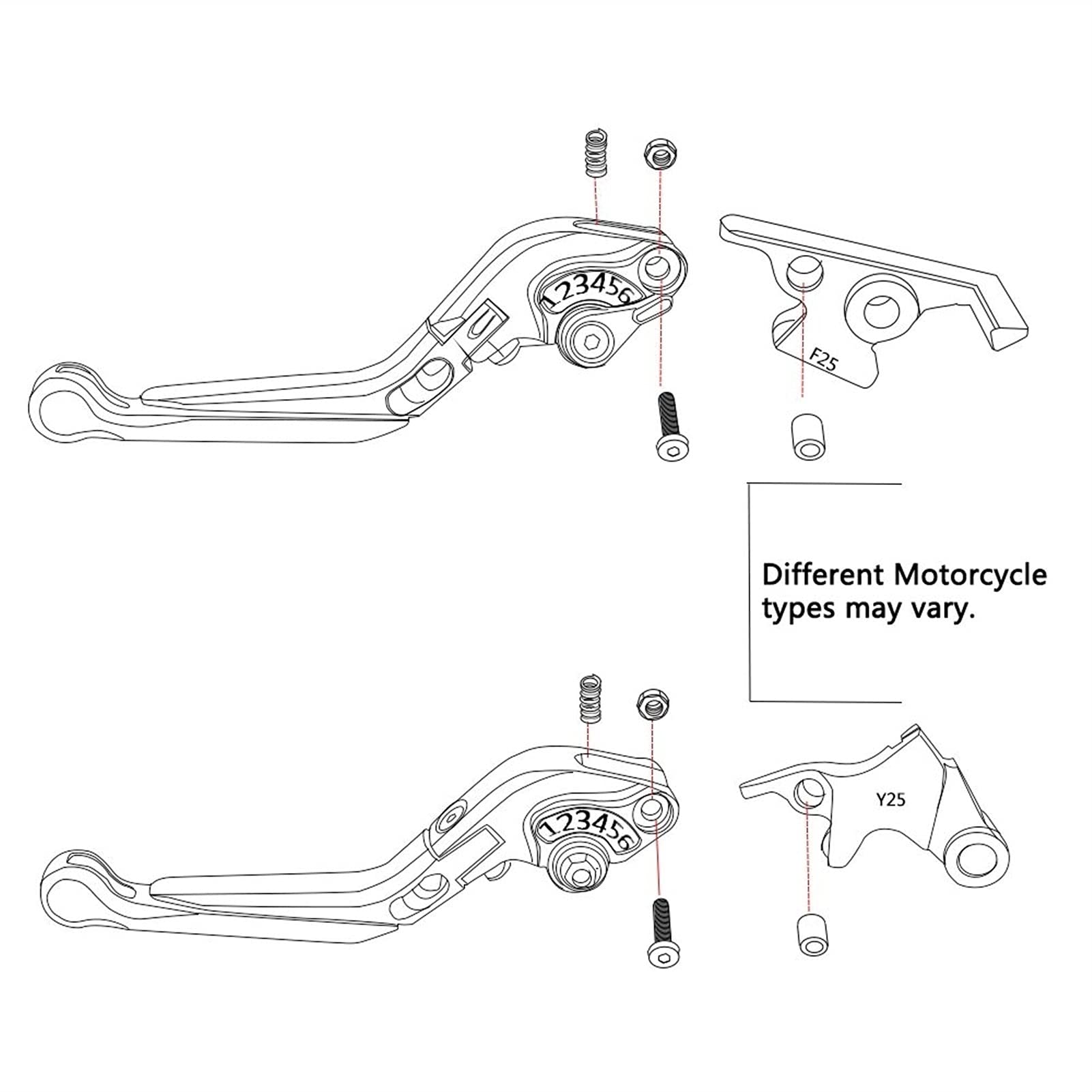 ERNZI para N-IU N1 N1S M1 M U1 NGT, Palancas De Embrague De Freno De Motocicleta, Palancas De Freno Extensibles Plegables Ajustables, Manillar un par (Color : 8)