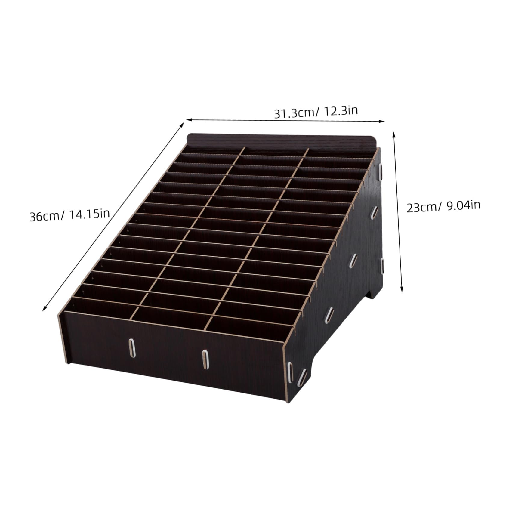 Caja de Madera para Teléfono Móvil, 45 Rejillas, Organizador