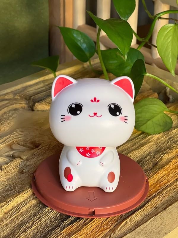 Amazon.co.jp: ソーラー招き猫車の内装センターコンソール置物テーブル
