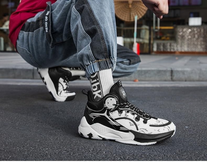 Zapatillas de Baloncesto Unisex con amortiguación, Rebote, Antideslizantes, Resistentes al Desgaste, Botas Entrenamiento Deportivas Moda for Parejas Zapatos para Caminar