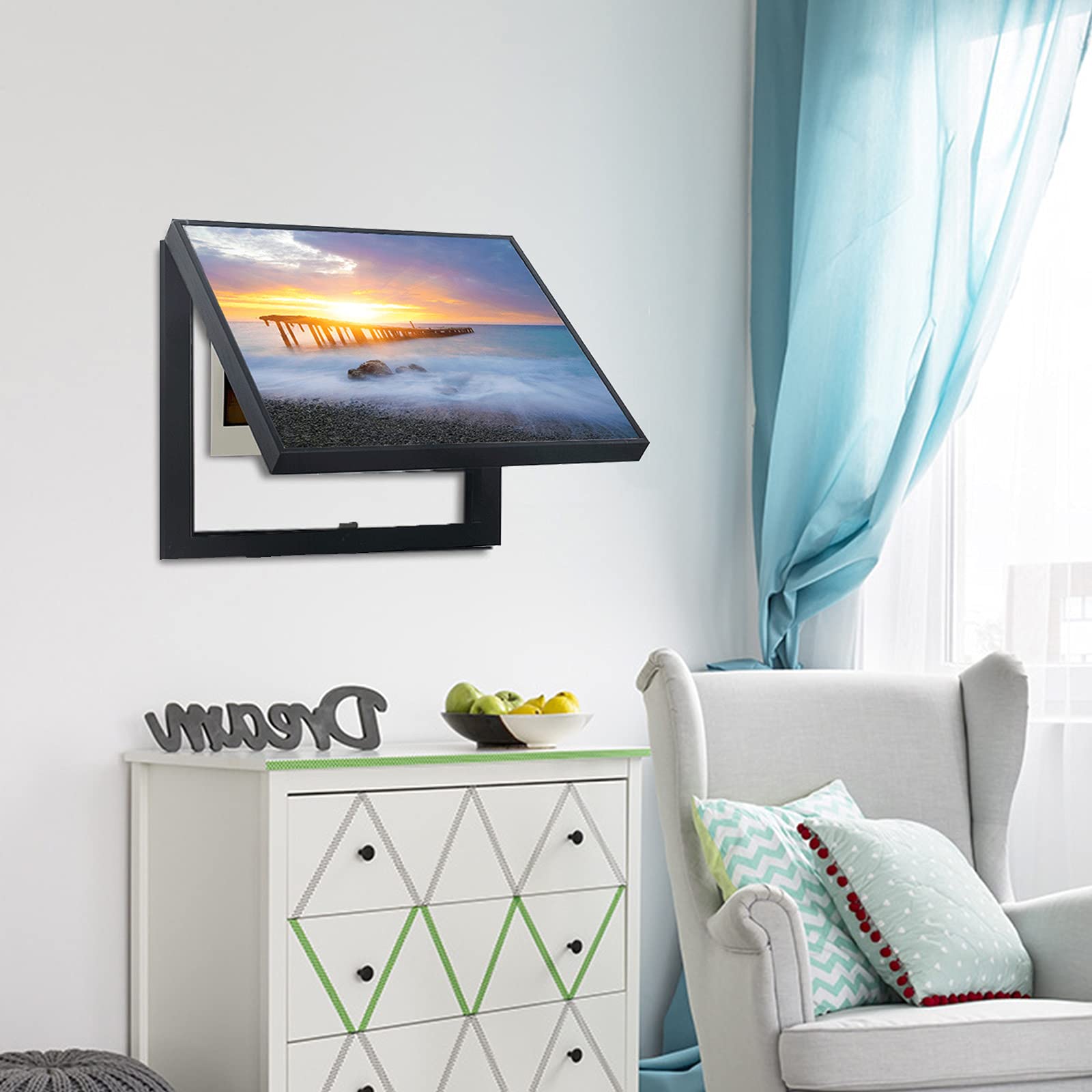 panneaux muraux décoratifs, Couvercle De Panneau Électrique Couvre-mètres De Lumière Peintures Décoratives 50 * 40 Cm Moderne Suspendu Amovible Créatif Électrique Interrupteur De Sécurité Suspendu Pei