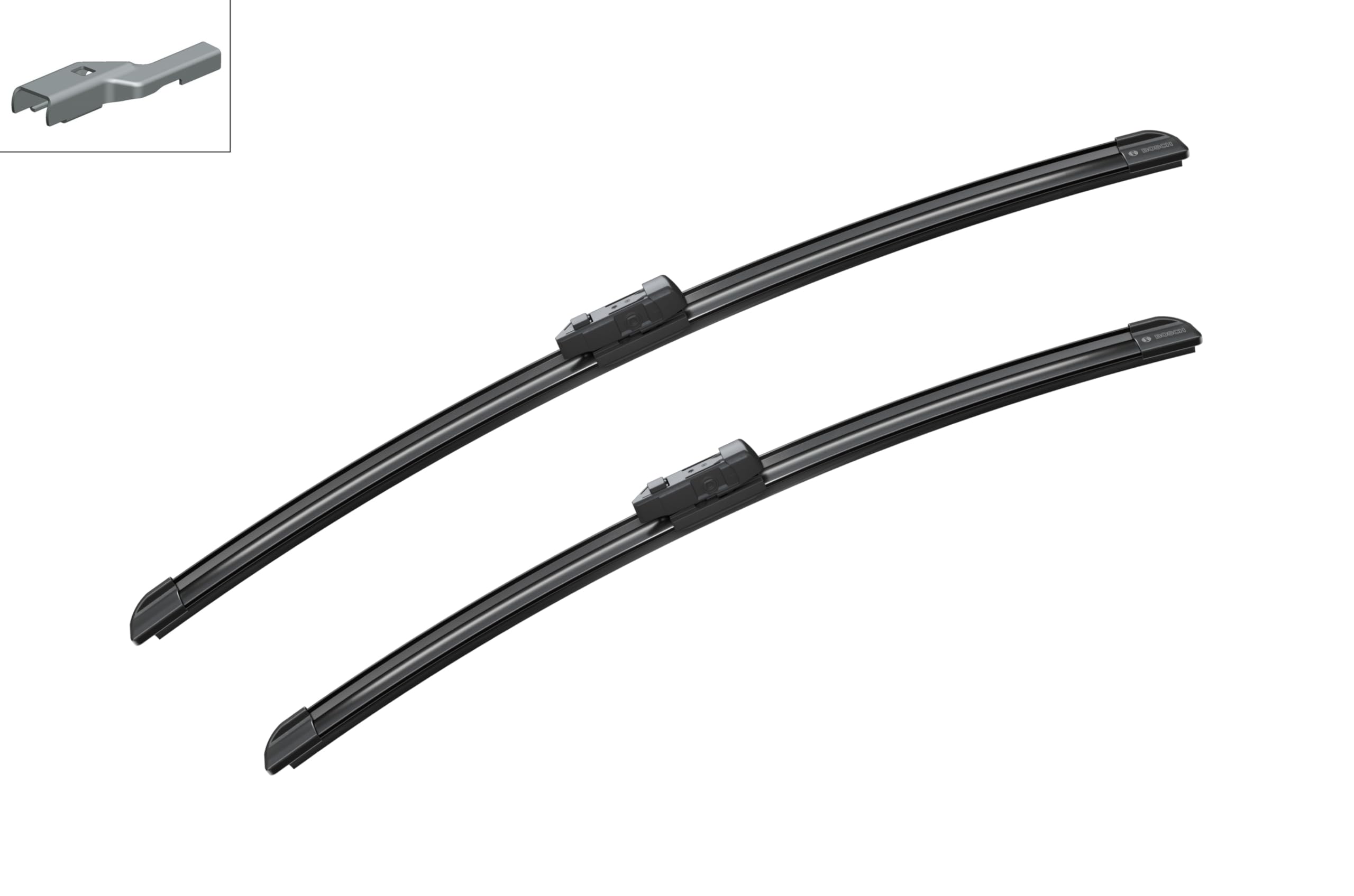 Bosch Balais d'essuie - glace plats Aerotwin A308S, Longueur: 530mm/475mm − 1 paire de balais avant - Pour véhicules avec direction/volant à droite uniquement (UK)
