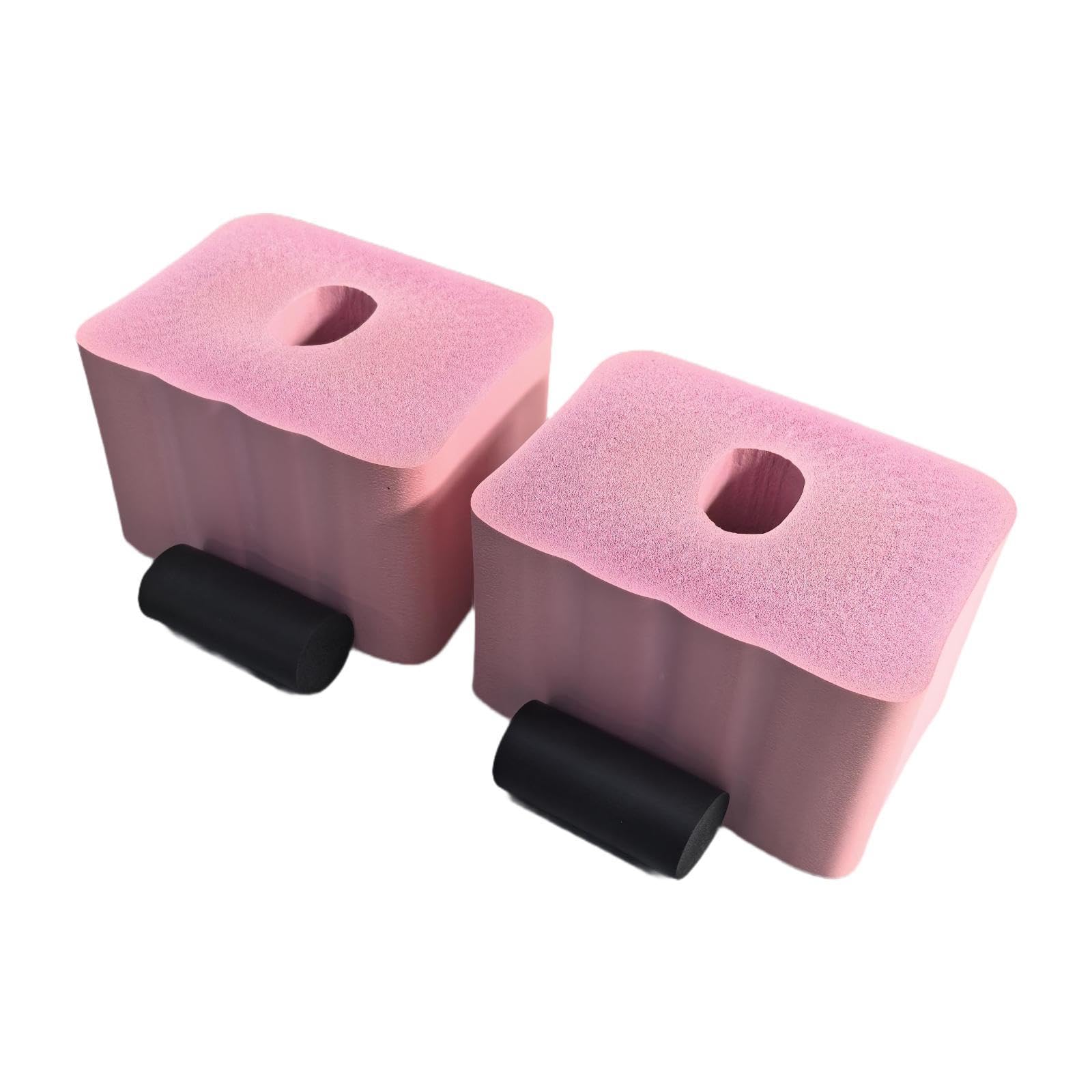 Vaveren Pushup Stands 2 Pieces Soft Non Slip Men Women Home Gym Strength Training Equipment Fitness Sponge Push up Bar Pushup Handles, Pink