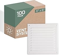 Vista 24 de Vent Systems – 3.35 x 9.84 pulgadas (interior) rejilla de ventilación de aire rectangular de metal blanco para alero, cubierta de rejilla, deflector